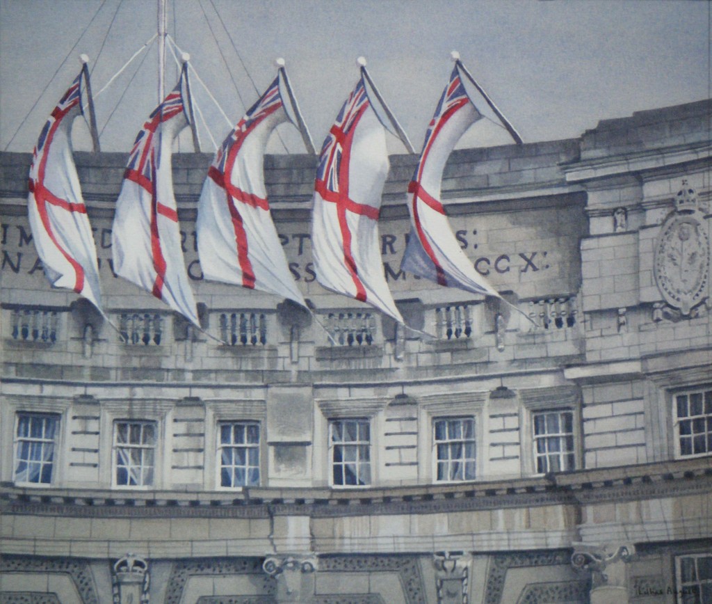 Jubilee flags, Admiralty Arch - 25 x 29cm