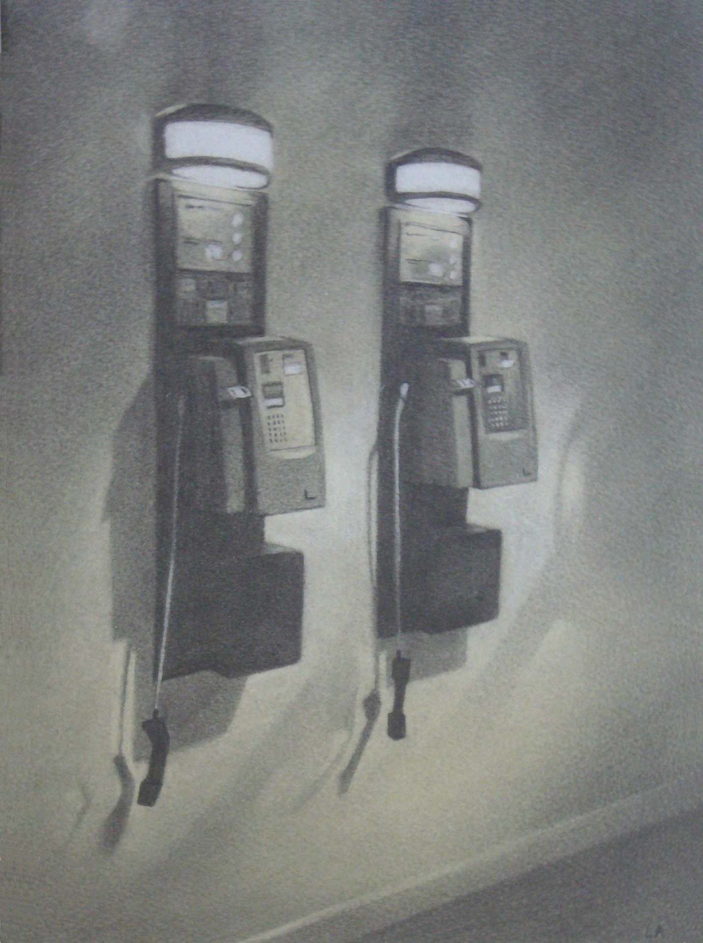 Disconnected 32 x 22 Pencil and wash