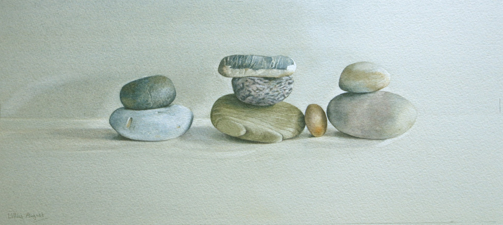 Eight pebbles - 18 x 41cm