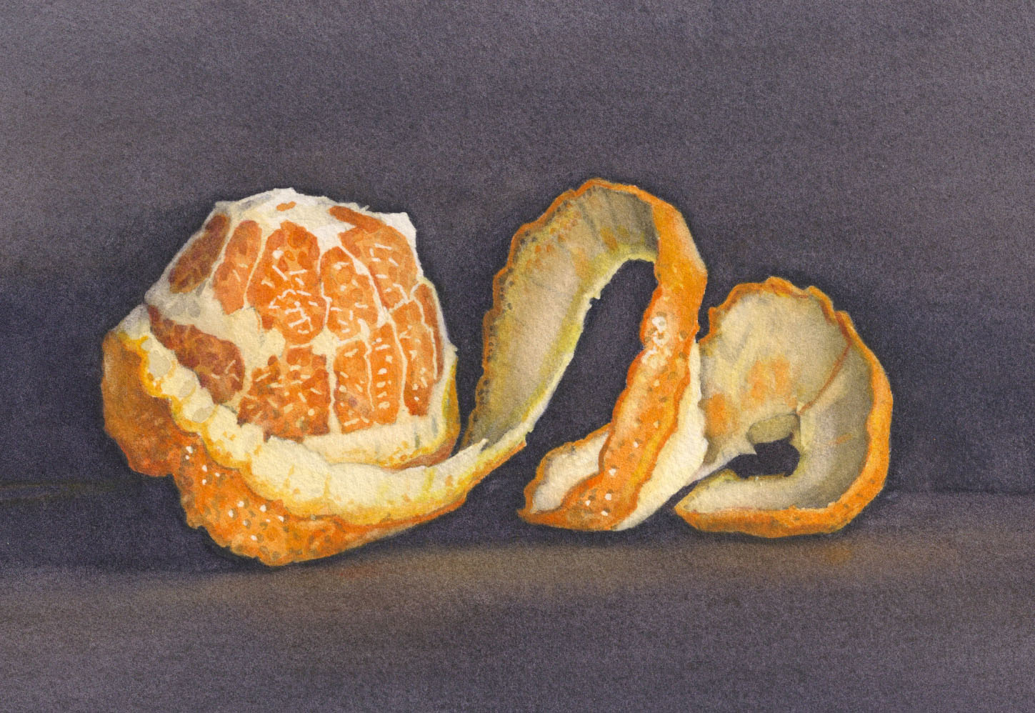 Orange peel, gicleé print 11.5 x 16.7cm