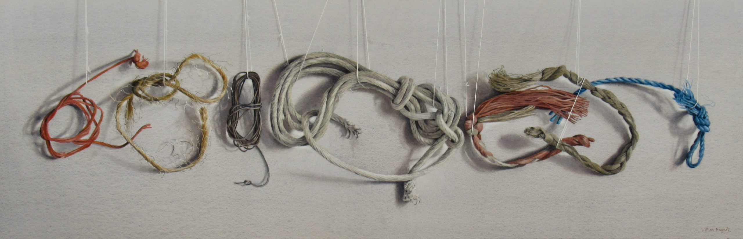 Tied up in knots 29 x 91cm